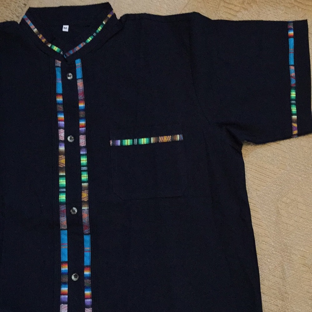 Men’s Mexican shirts blue navy size L and XL